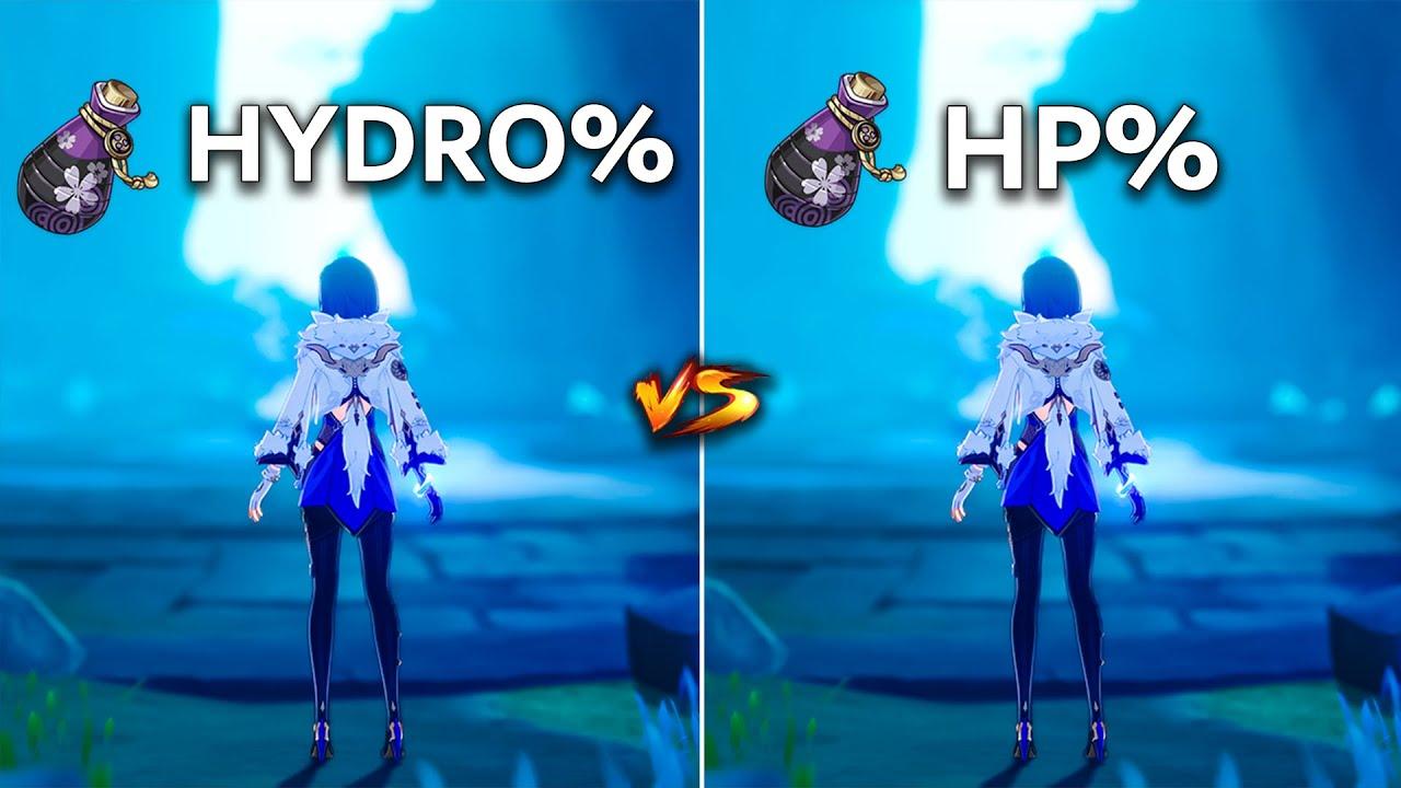 Yelan Hydro% vs HP% Goblet!! Best F2P Build for Yelan?? [ Genshin Impact ] thumbnail