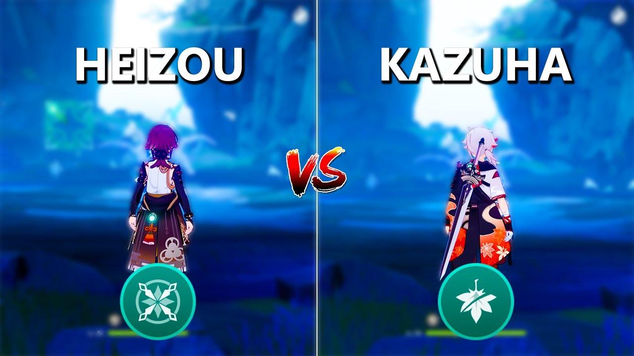 Dps Kazuha vs Heizou ! Who's the Best DPS?? DPS Gameplay Comparison !! thumbnail