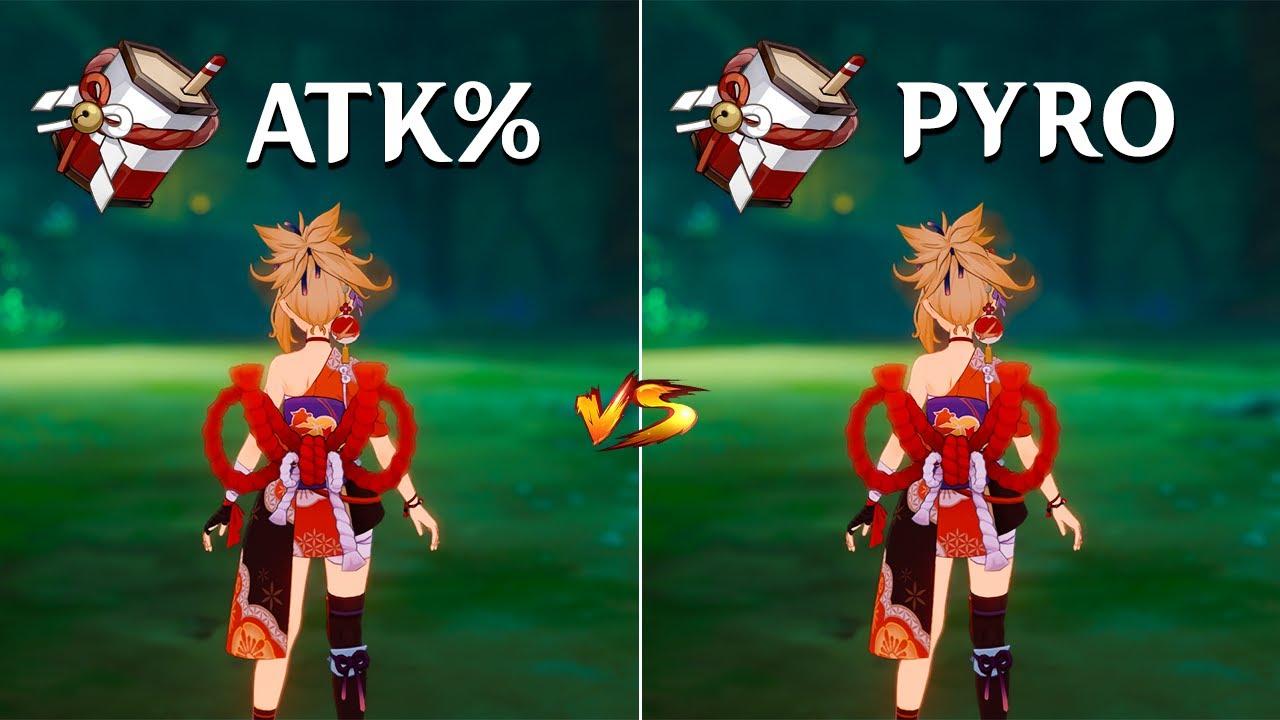 Yoimiya F2P Build!! ATK% vs Pyro% Goblet !! Best build for Yoimiya?? Gameplay COMPARISON!!! thumbnail