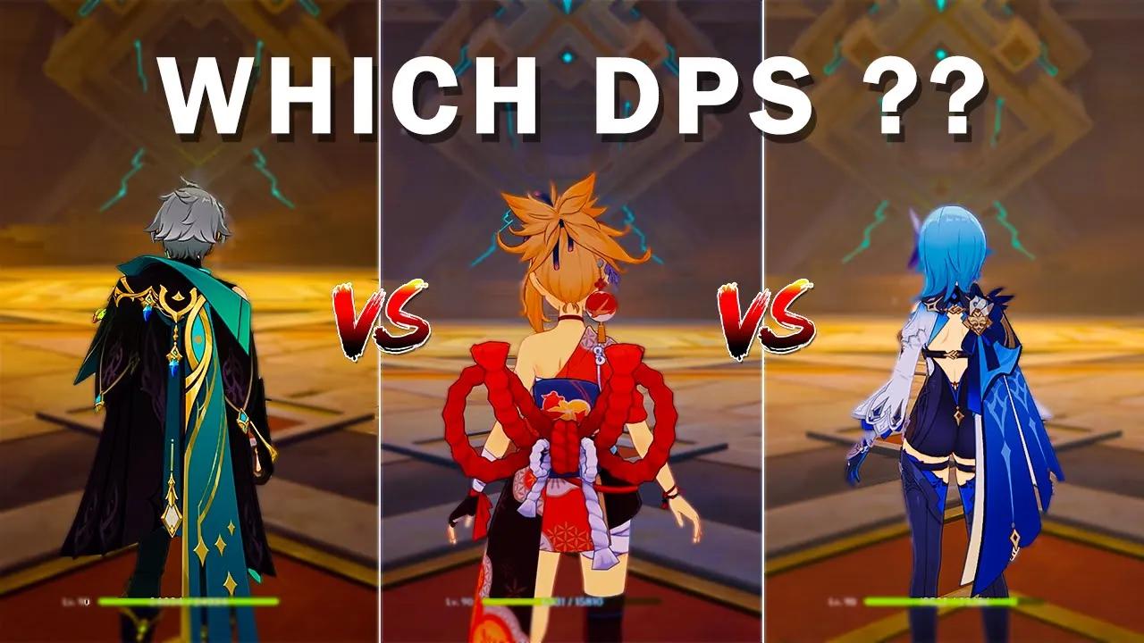 Yoimiya vs Alhaitham vs EULA!! Who is the best DPS?? gameplay comparison [ Genshin Impact ] thumbnail