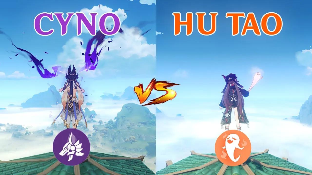 Cyno vs Hu Tao!! who is the best DPS?? Team Comp Gameplay COMPARISON!! | Genshin Impact | thumbnail