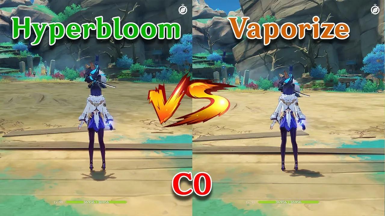 Yelan Hyperbloom vs Yelan Vaporize!! Team comp gameplay Comparison!!! thumbnail