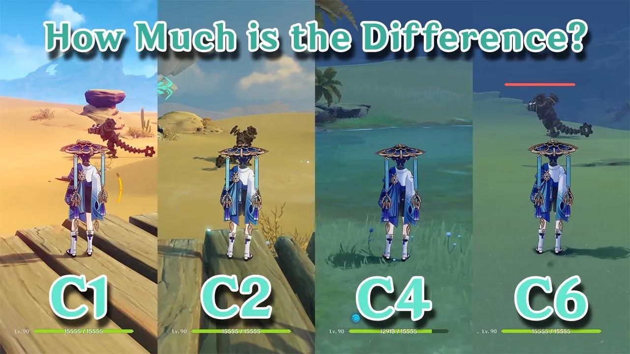 C1 Wanderer to C6 Wanderer comparison!! How Much is the Difference?? gameplay Comparison!! thumbnail