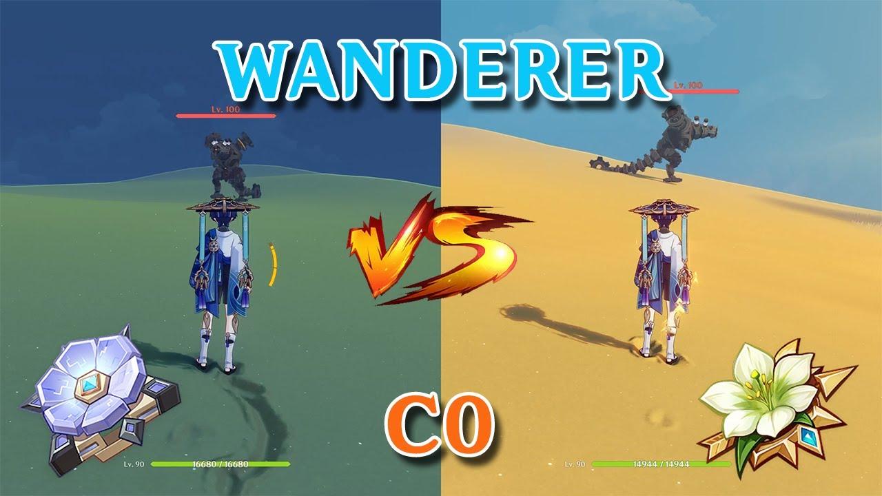 Scaramouch (Wanderer) Artifacts DMG Comparison, Desert Pavilion Chronicle vs Viridescent Venerer thumbnail