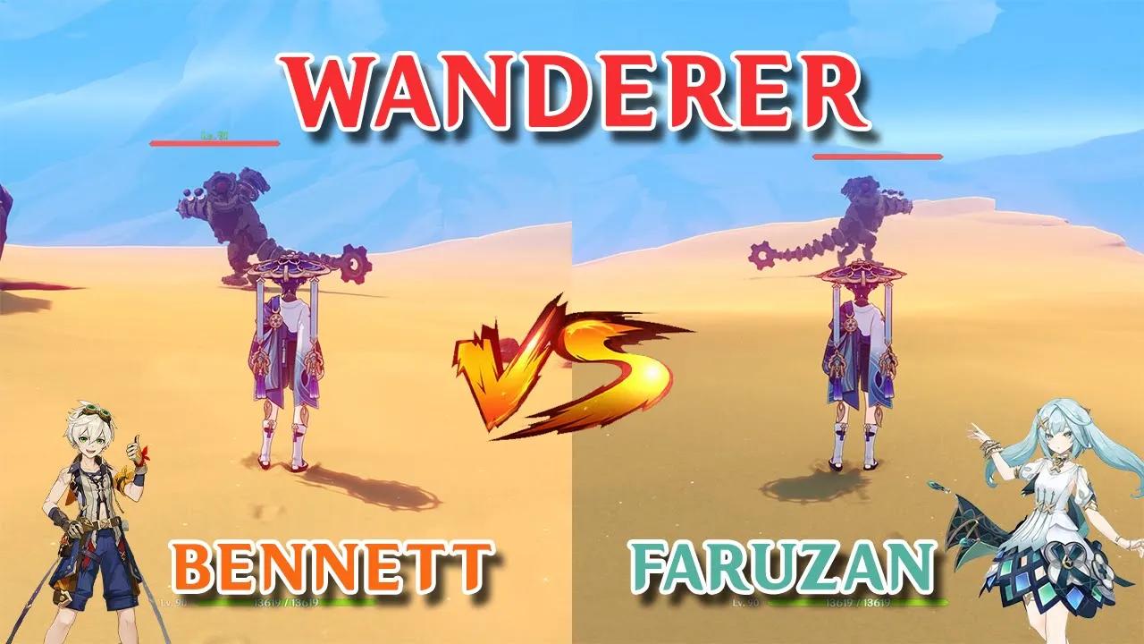 Scaramouch (Wanderer), Faruzan vs Bennett!! who is better?? DPS comparison!! thumbnail