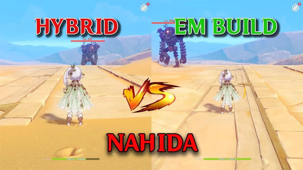 Nahida HYBRID Build vs EM Build!! which is the best? Gameplay COMPARISON!! thumbnail