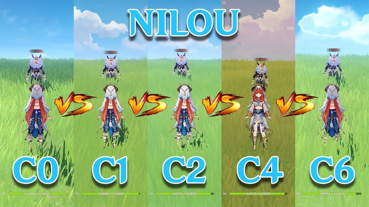 C0 Nilou vs C2 Nilou vs C6 Nilou! How Much is the Difference? Comparison thumbnail