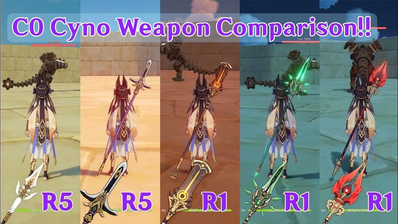 Cyno Weapon Comparison!! Staff of Scarlet Sands vs ALL Weapons COMPARISON!!! thumbnail