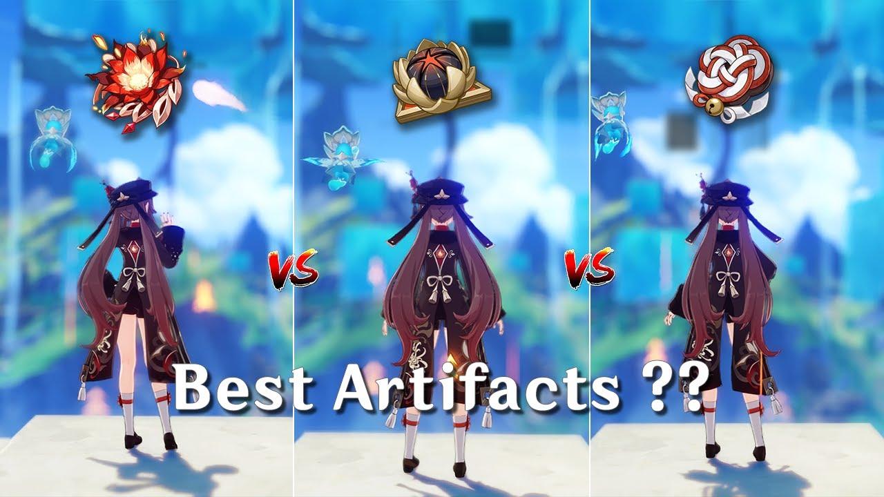 Hu Tao Artifacts Comparison!! Best Artifacts for Hu Tao?? [ Genshin Impact ] thumbnail