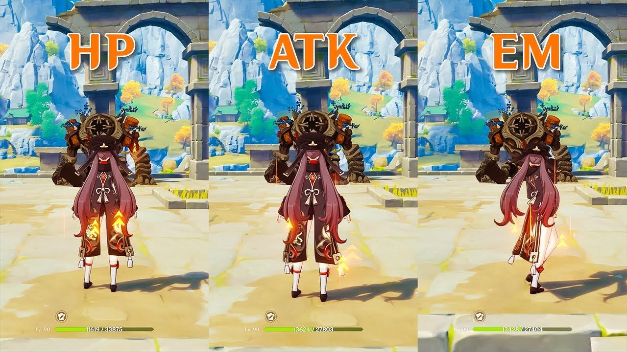 Hu Tao HP Sands vs ATK Sands vs EM Sands !! Which is the best? Gameplay COMPARISON!! thumbnail