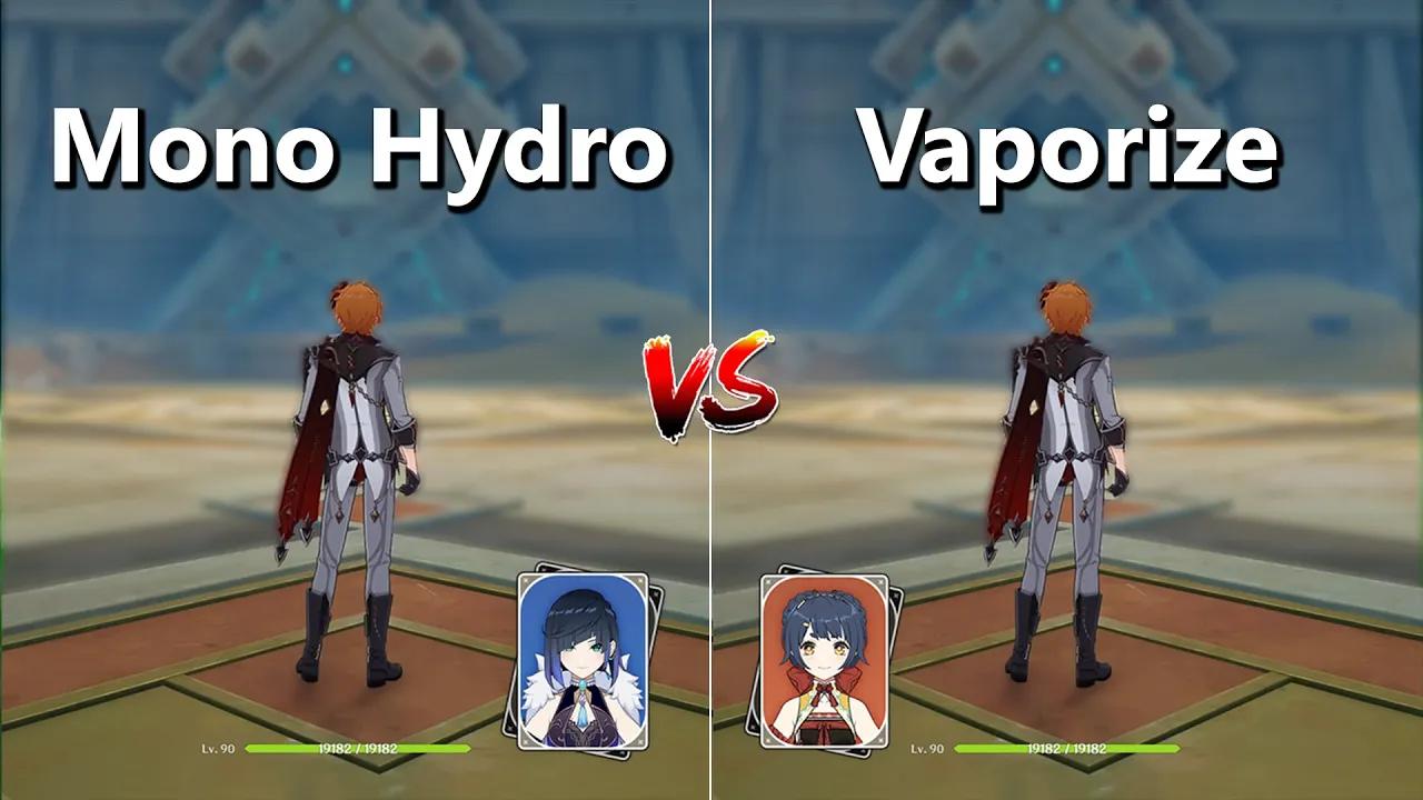 Childe Mono Hydro VS Childe Vaporize ! Best Team for Childe ? ( Genshin Impact ) thumbnail