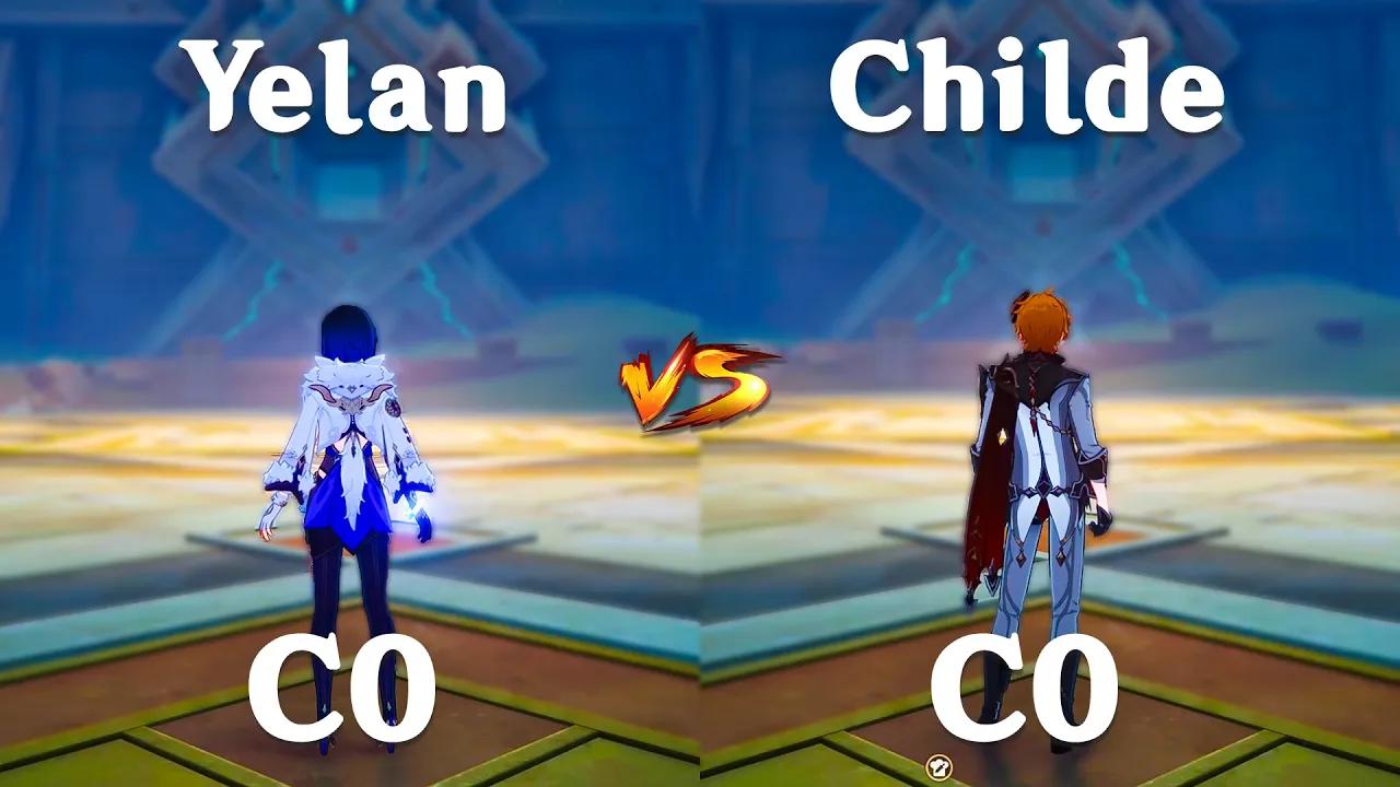 Yelan vs Childe ! Who's the Best ?? Gameplay Comparison ! Genshin Impact ! thumbnail