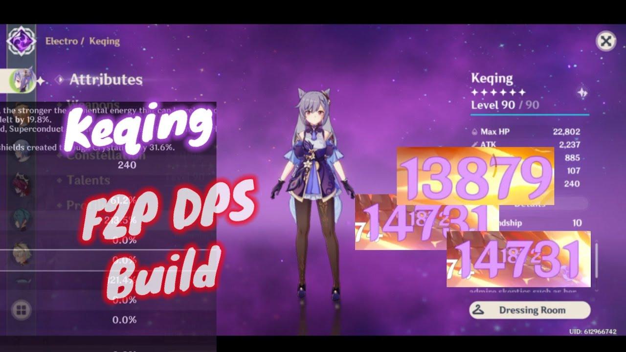 Keqing dps build guide | Genshin Impact #keqing #dps thumbnail