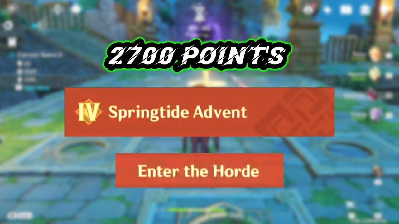 Springtide Advent - Enter the Horde 2700 Point | Genshin Impact Theater Mechanicus Guide thumbnail