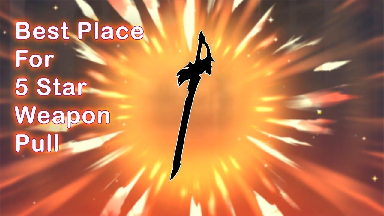 Genshin Impact - Best Place For 5 Star Weapon Pull Aquila Favonia thumbnail