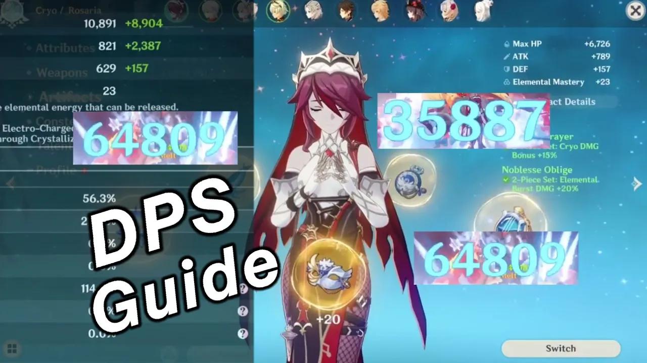 Rosaria DPS build guide - genshin impact #genshin #guide thumbnail