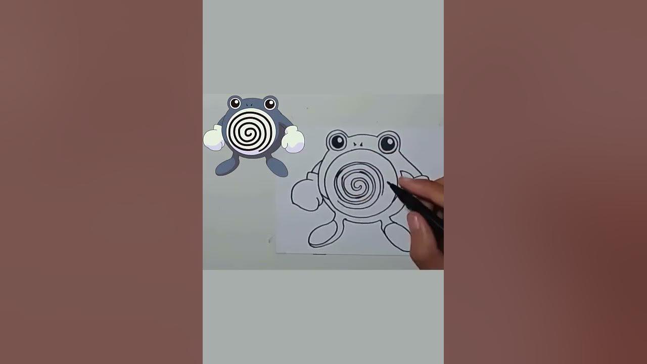 Drawing Pokemon POLIWHIRL #shorts #grafity thumbnail