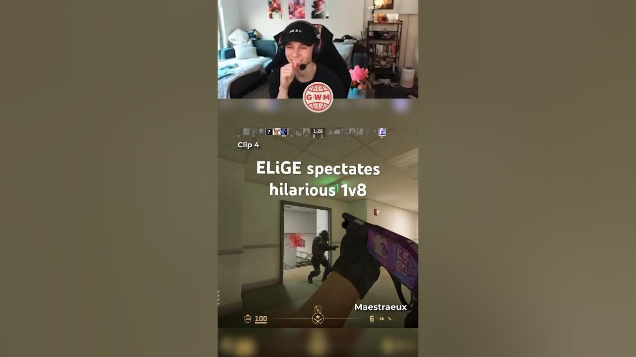 EliGE spectates hilarious shotgun 1v8 thumbnail