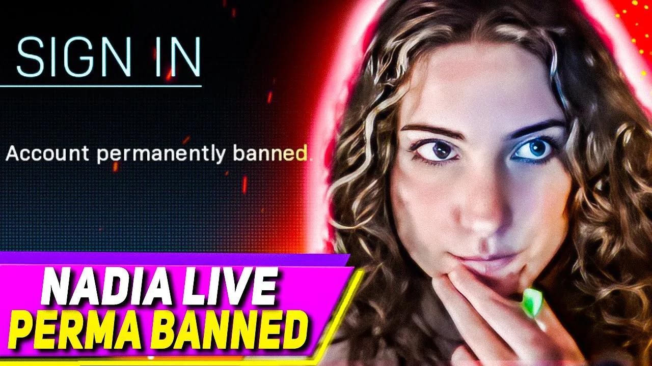 Nadia "PERMA BANNED LIVE ON STREAM" in Warzone thumbnail