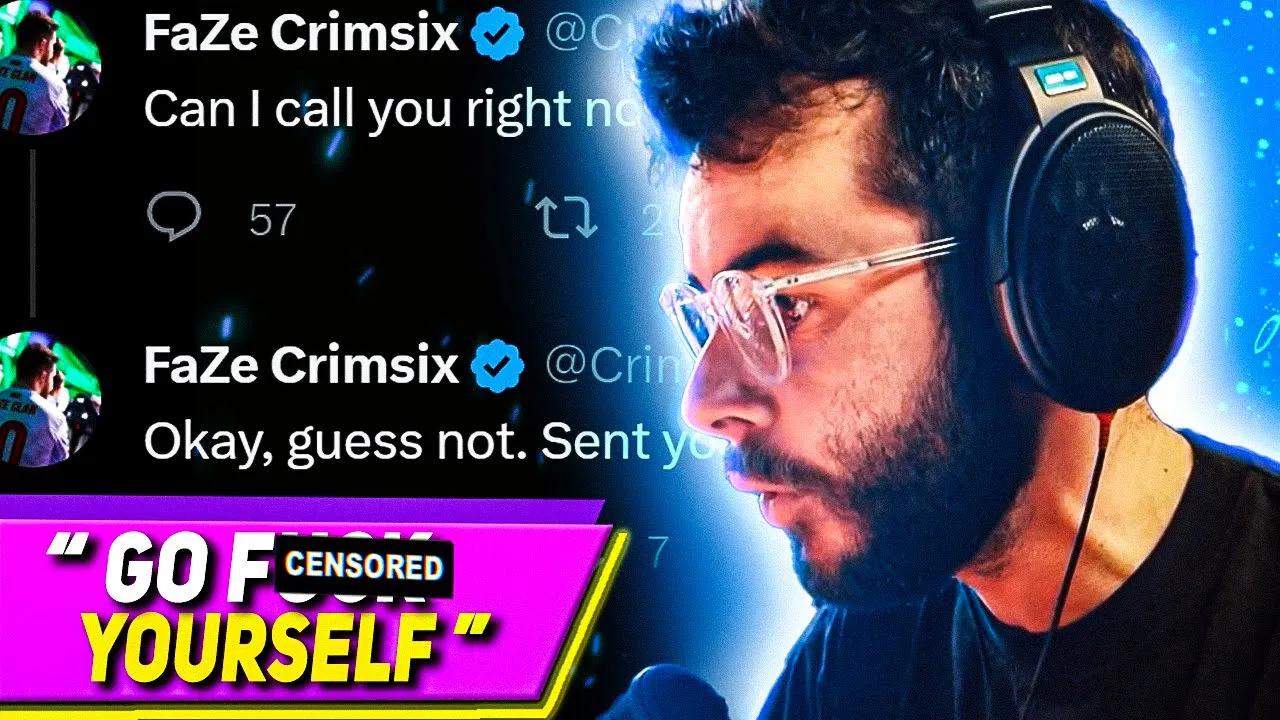 Nadeshot Responds "Go Fk Yourself" Crimsix Apologizes (Full Rant on Stream) thumbnail