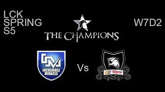 Incredible Miracle vs GE Tigers LCK Spring W7D2 Game 1 Highlights thumbnail