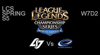 Counter Logic Gaming vs Team Coast NA LCS W7D2 Game Highlights thumbnail