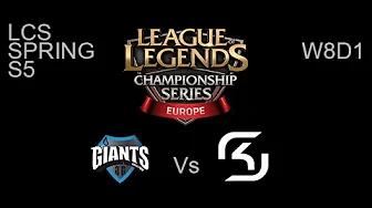 Giants Gaming vs SK Gaming EU LCS Spring W8D1 Game Highlights thumbnail