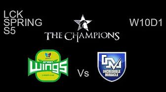 Jin Air Green Wings vs Incredible Miracle LCK Spring W10D1 Game 1 Highlights thumbnail