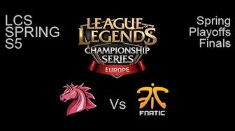 Unicorns Of Love vs Fnatic EU LCS Spring Playoffs Finals Game 2 Highlights thumbnail