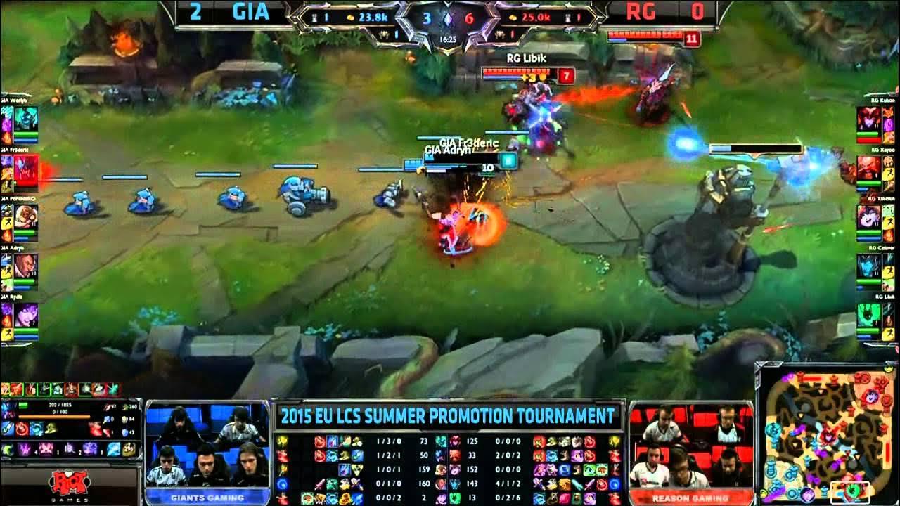 Giants vs Reason Gaming EU LCS Summer Promotion Tournament 9th Seed game 3 highlights thumbnail