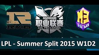 RNG vs M3 Tencent LPL Summer Split 2015 W1D2 Royal Never Give Up vs Masters 3 Game 1 highlights thumbnail