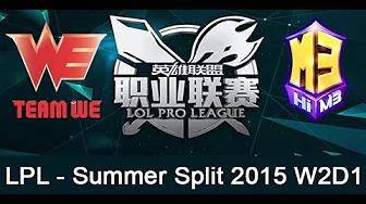 Team WE vs Master3 LPL Summer 2015 W2D1 Game 1 Highlights thumbnail