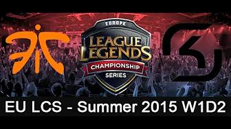 Fnatic vs SK Gaming EU LCS Summer Split 2015 W1D2 Game Highlights thumbnail