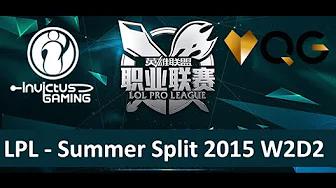 IG vs QG Tencent LPL Summer Split 2015 W2D2 Invictus Gaming vs QG Gaming Game 2 highlights thumbnail