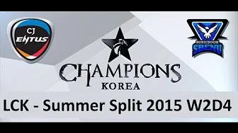 CJ vs SSB LCK Champions Summer Split 2015 W2D4 CJ Entus vs SBENU Sonic Boom game 2 highlights thumbnail