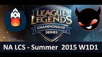 GV vs NME NA LCS Championship series Summer Split 2015 W1D1 Gravity vs Enemy eSports game highlights thumbnail