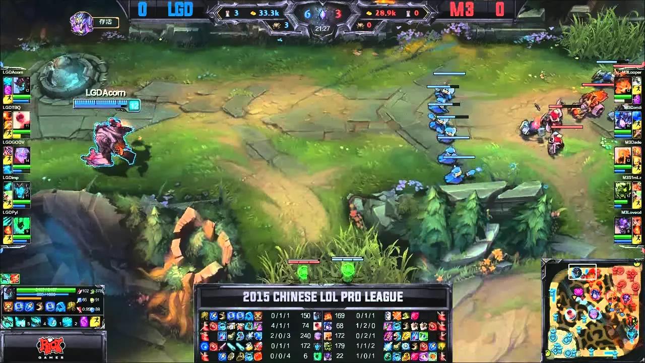 LGD vs M3 LPL Summer Split 2015 W2D3 LGD Gaming vs Master3 Game 1 Highlights thumbnail