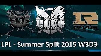 EDG vs RNG Tencent LPL Summer Split 2015 W3D3 EDward Gaming vs Royal Never Give Up Game 2 highlights thumbnail