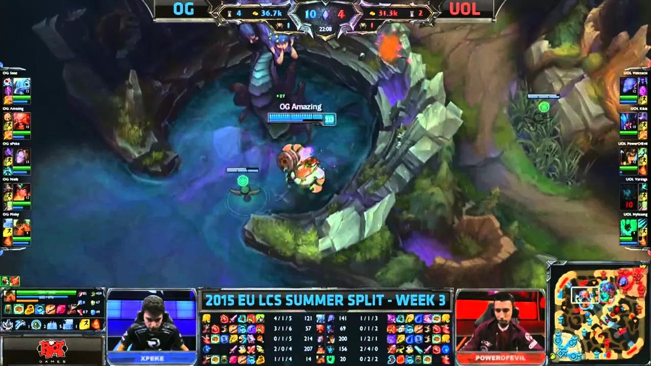 OG vs UOL EU LCS Championship series Summer Split 2015 W3D1 Origen vs Unicorns of Love Game Highligh thumbnail