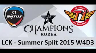 CJ vs SKT LCK Champions Summer Split 2015 W4D3 CJ Entus vs SK Telecom T1 Game 1 Highlights thumbnail