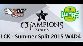 KOO vs JAG LCK Champions Summer Split 2015 W4D4 Koo Tigers vs Jin Air Green Wings game 1 highlights thumbnail