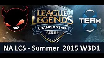 NME vs T8 NA LCS Championship series Summer Split 2015 W3D1 Enemy Esports vs Team 8 highlights thumbnail