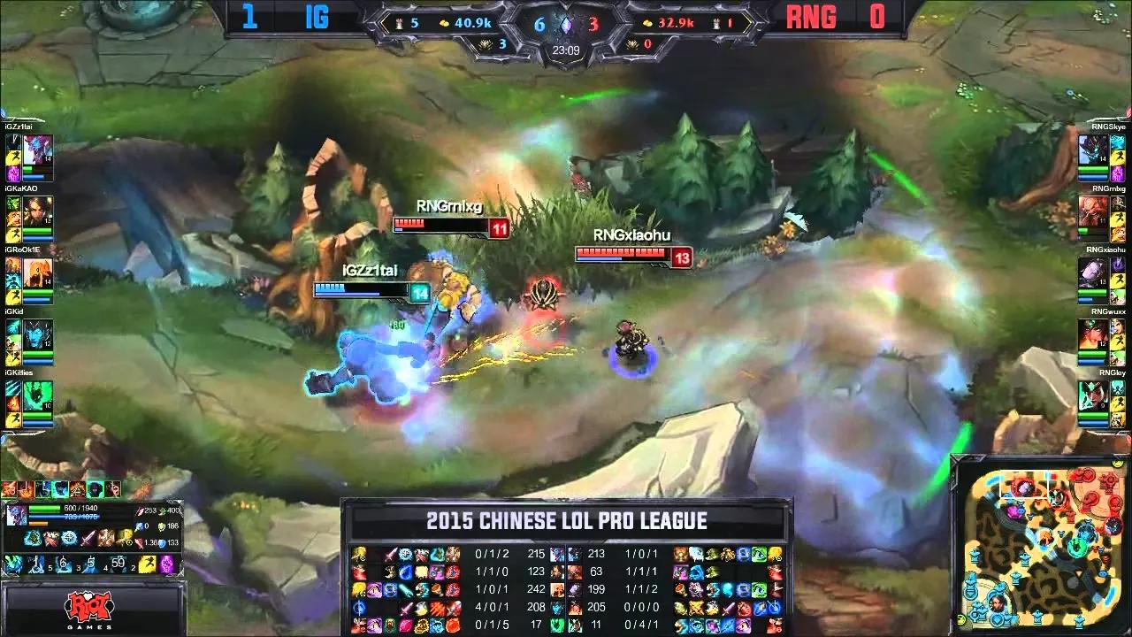 RNG vs IG Tencent LPL Summer Split 2015 W4D3 Royal Never Give Up vs Invictus Gaming Game 2 Highlight thumbnail