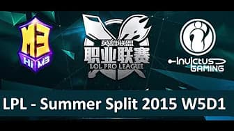 M3 vs IG Tencent LPL Summer Split 2015 W5D1 Masters 3 vs Invictus Gaming Game 2 highlights thumbnail