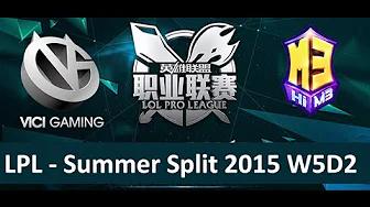 VG vs M3 Tencent LPL Summer Split 2015 W5D2 Vici Gaming vs Masters 3 Game 2 highlights thumbnail