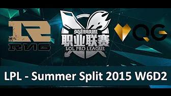 RNG vs QG Tencent LPL Summer Split 2015 W6D2 Royal Never Give Up vs Qiao Gu Game 1 Highlights thumbnail