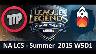 TIP vs GV NA LCS Championship series Summer Split 2015 W5D1 Team Impulse vs Gravity Game Highlights thumbnail