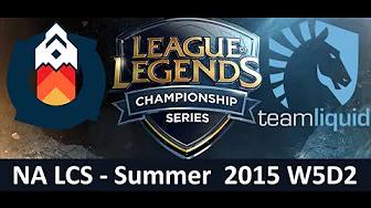 GV vs TL NA LCS Championship series Summer Split 2015 W5D2 Gravity vs Team Liquid Game Highlights thumbnail