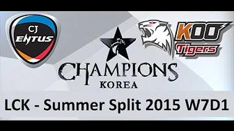 CJ vs KOO LCK Champions Summer Split 2015 W7D1 CJ Entus vs KOO Tigers Game 2 Highlights thumbnail