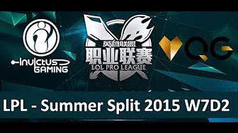 IG vs QG Tencent LPL Summer Split 2015 W7D2 Invictus Gaming vs Qiao Gu Game 1 highlights thumbnail